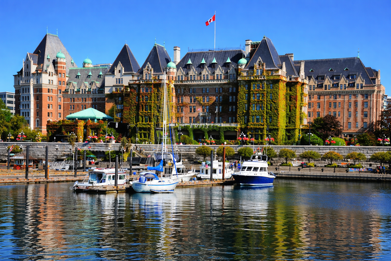 4-Hour Victoria Highlights: Butchart Gardens, Empress, Chinatown. (1-5pax)
